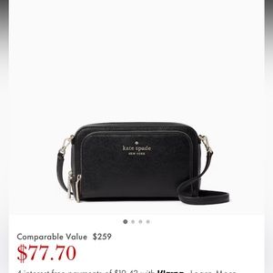 ♠️Kate Spade ♠️ Staci Dual Zip Around Crossbody. Brand New, only used once.